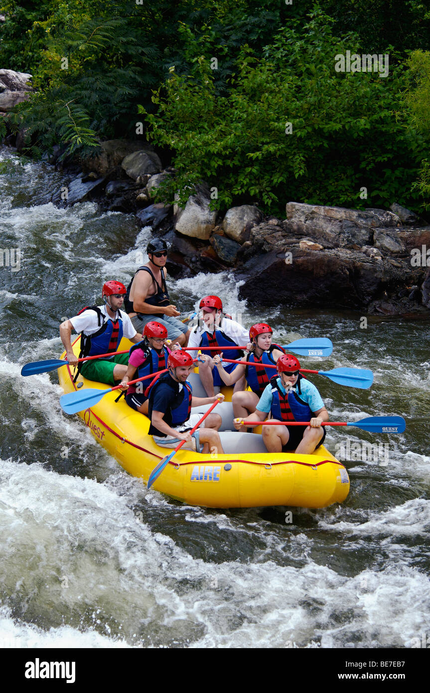 White Water Rafting on the Ocoee River in Polk County, Tennessee Stock