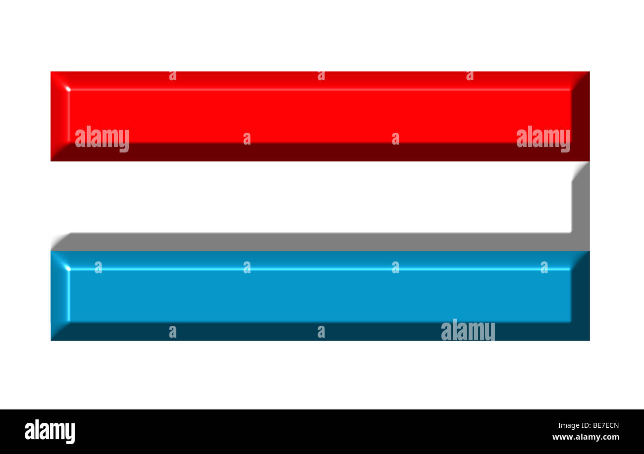 Luxembourg 3d flag with realistic proportions Stock Photo