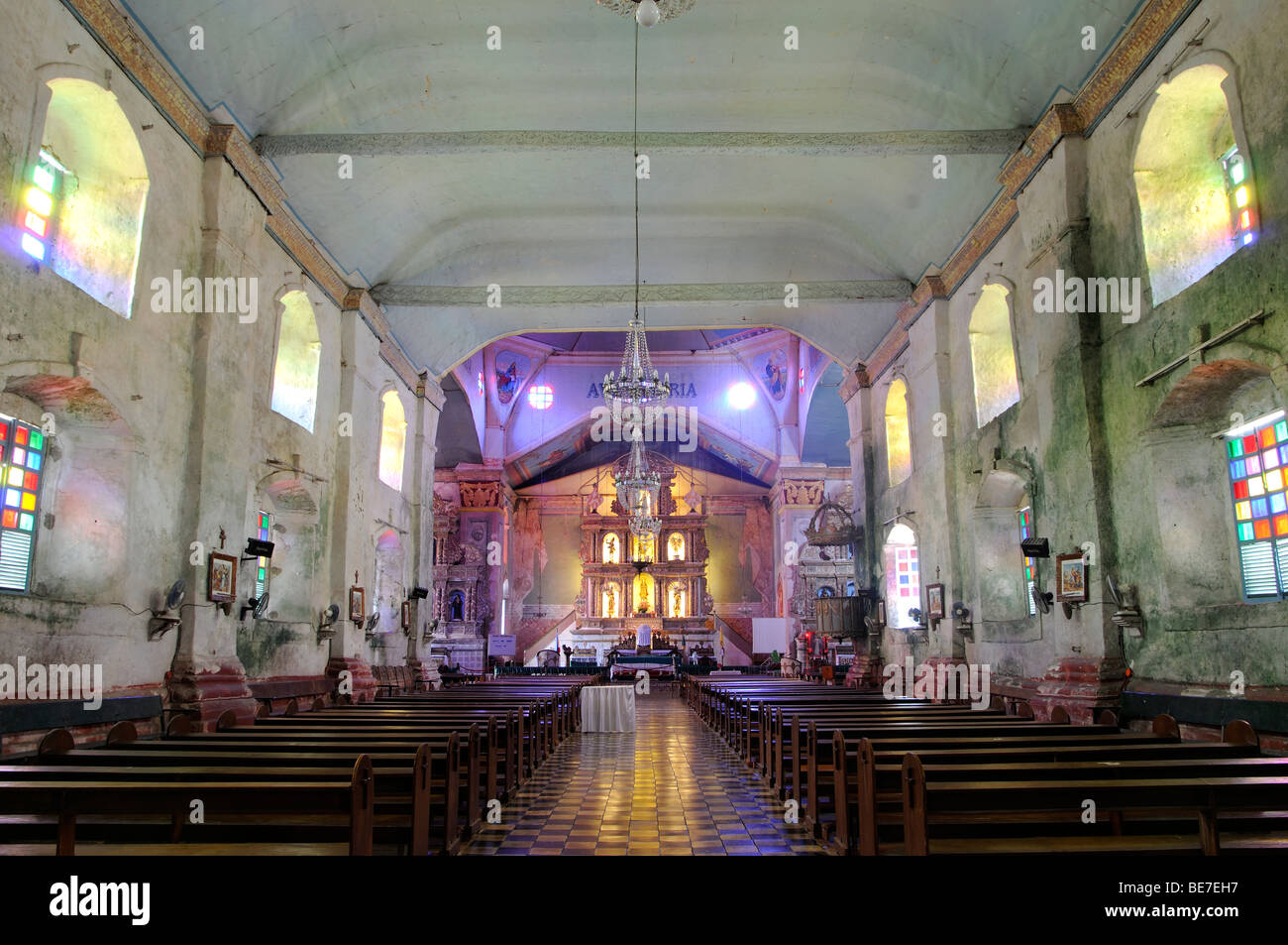 baclayon church bohol philippines Stock Photo