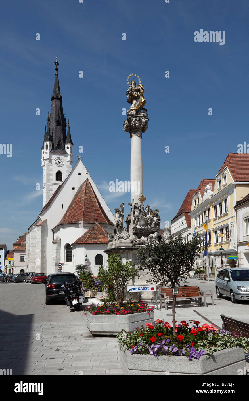 Parish Church, city centre of Horn, Waldviertel, Lower Austria, Austria,  Europe Stock Photo - Alamy