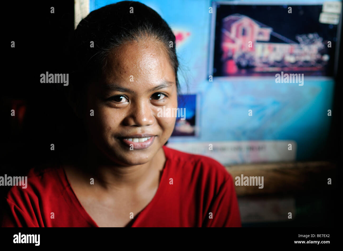 woman in baclayon market bohol philippines Stock Photo Alamy