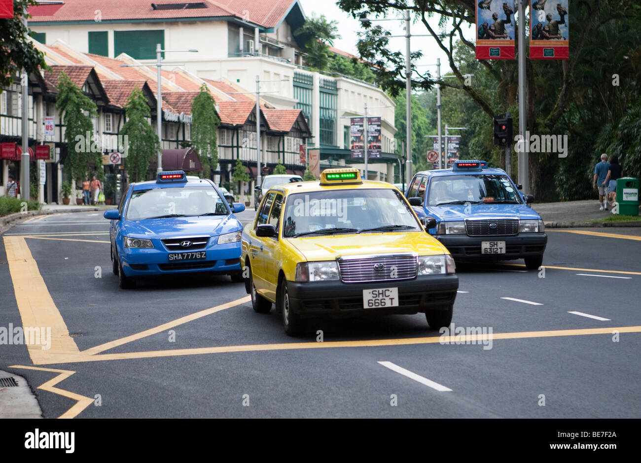 Singapore taxi hires stock photography and images Alamy