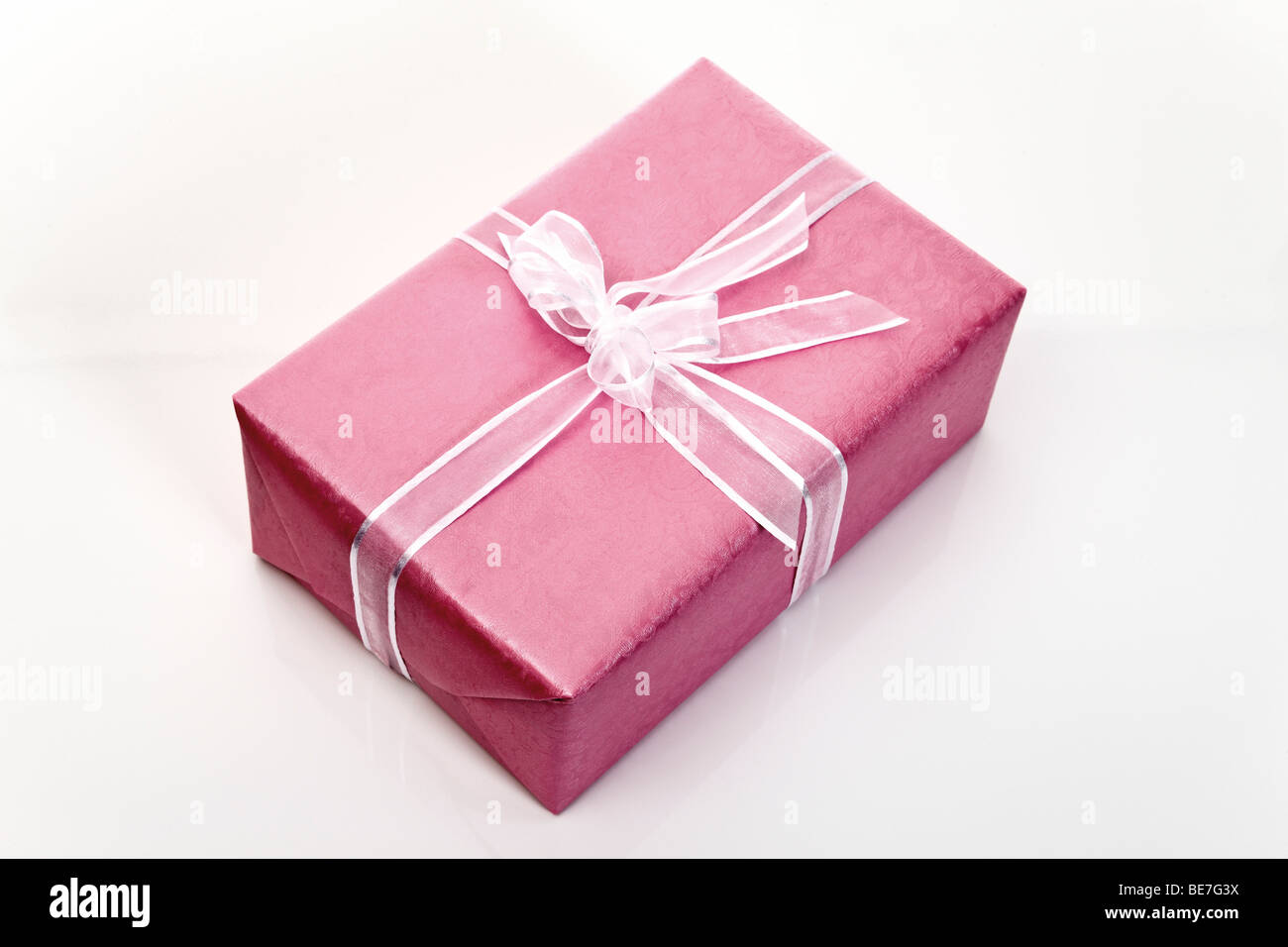 Present with a ribbon Stock Photo