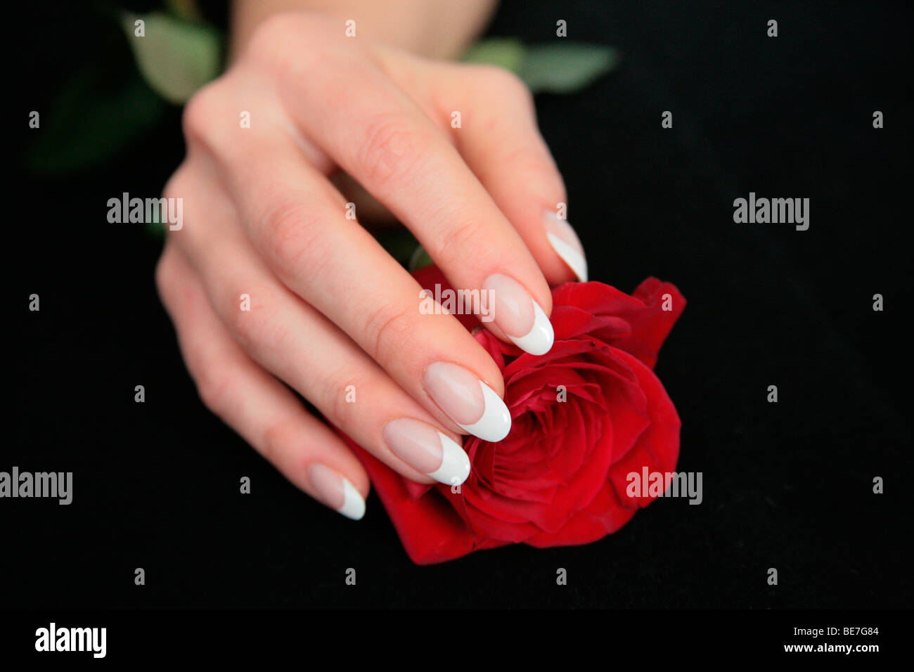 Finger nail art Stock Photo
