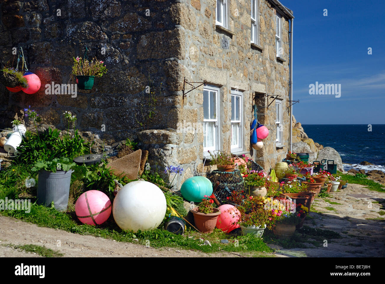 An old fishing cottage by the sea Stock Photo