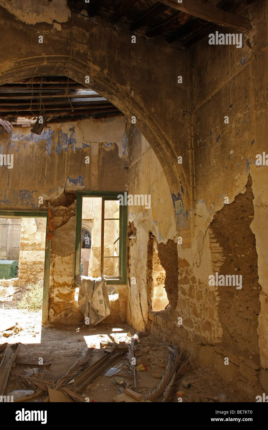 Inside an old house in the Greek Cypriotic part of Nicosia, Cyprus Stock Photo