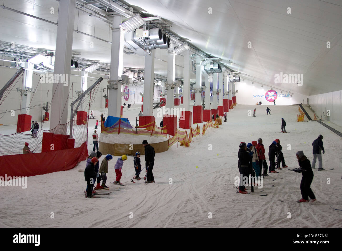 Xscape indoor snow centre Milton keynes Buckinghamshire Stock Photo Alamy