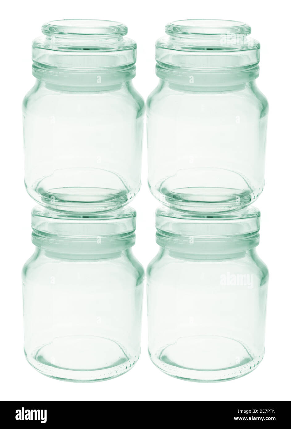 Empty Glass Jars Stock Photo Alamy