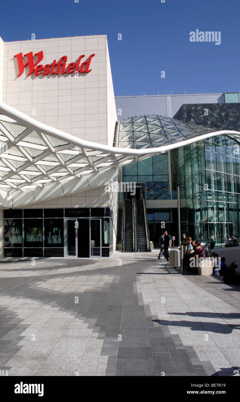 Exterior of Westfield Shopping Centre Shepherds Bush London Stock Photo