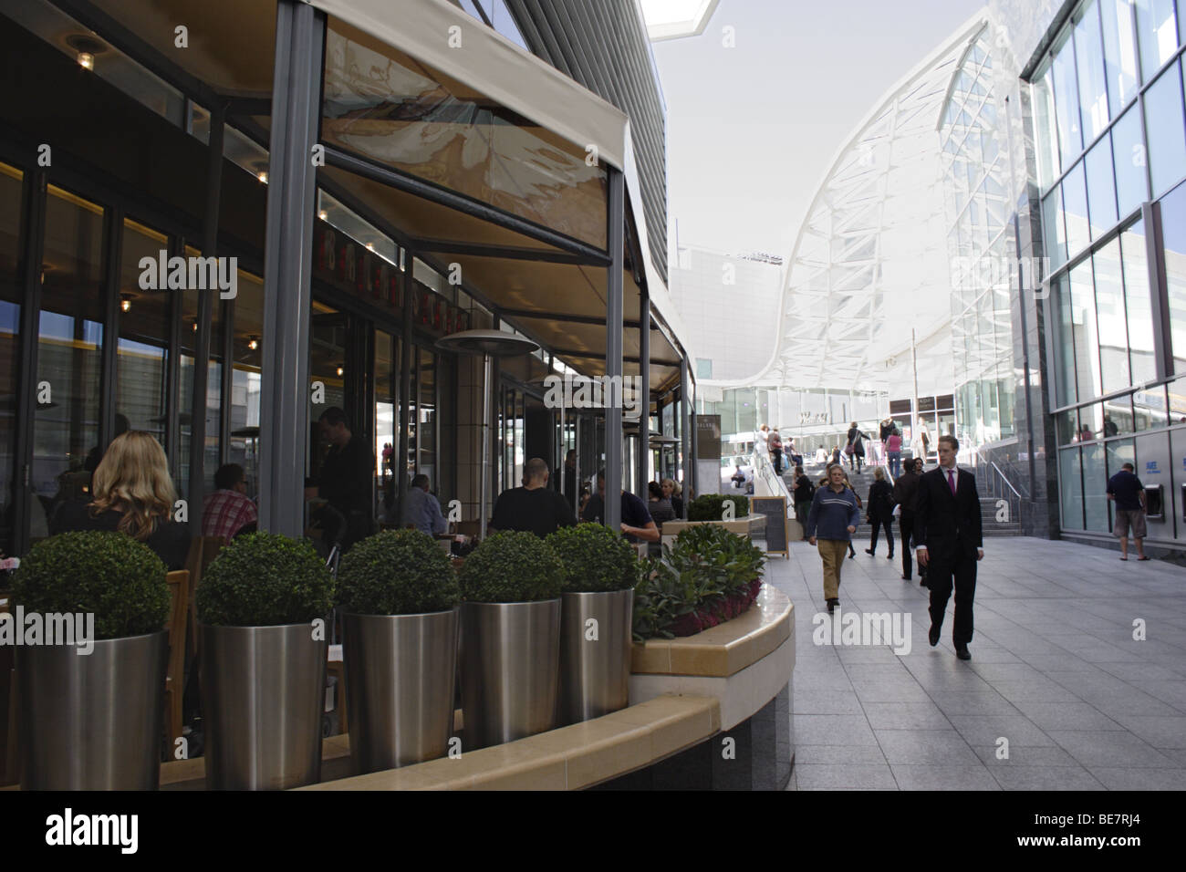 Restaurant at Westfield shopping Centre London 2009 Stock Photo