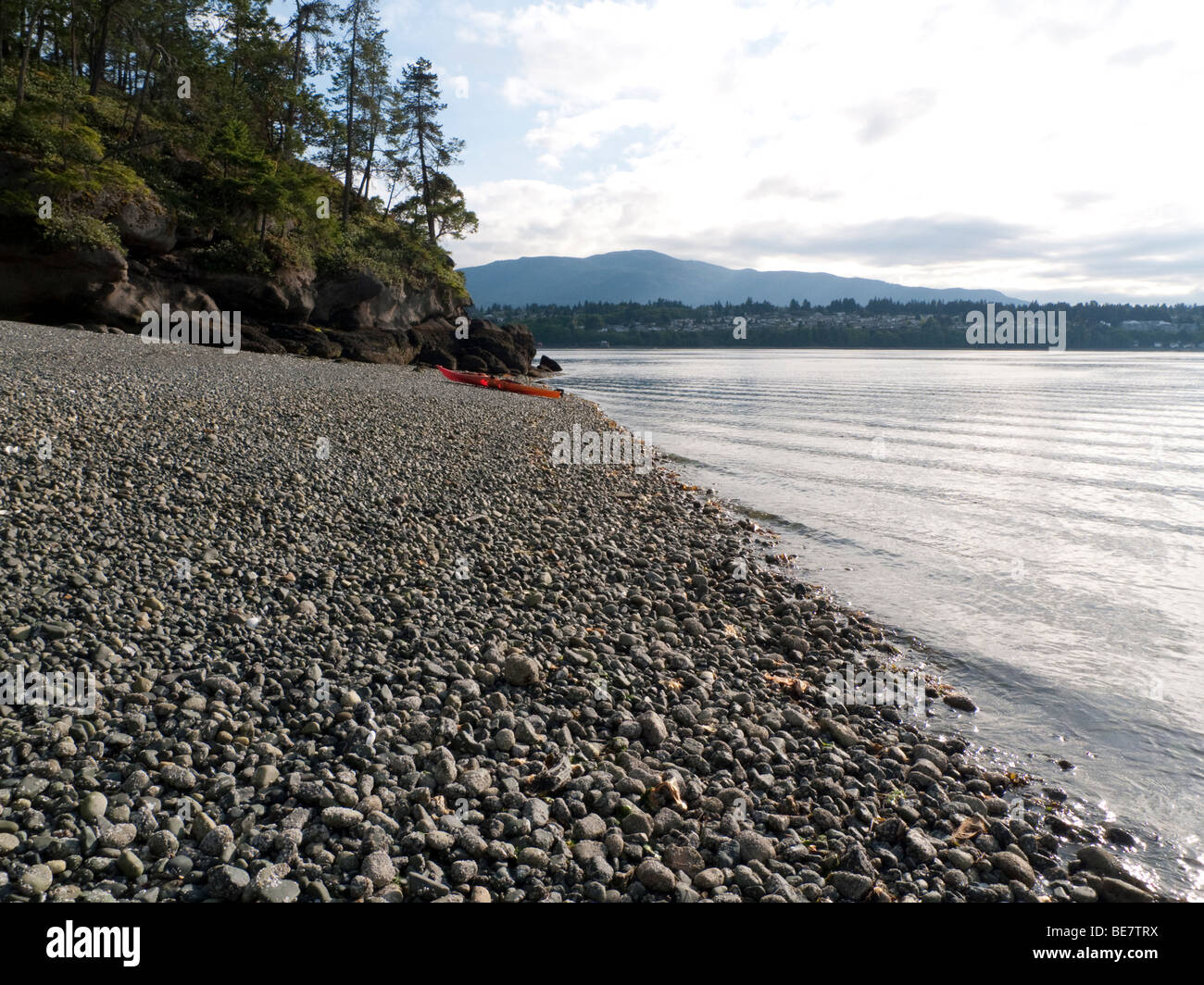 Kayak on the beach Stock Photo - Alamy