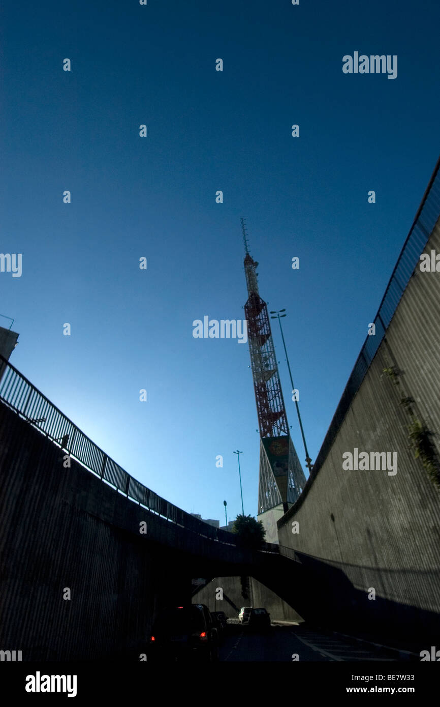 Paulista Tunnel with TV tower, Sao Paulo, Brazil Stock Photo Alamy