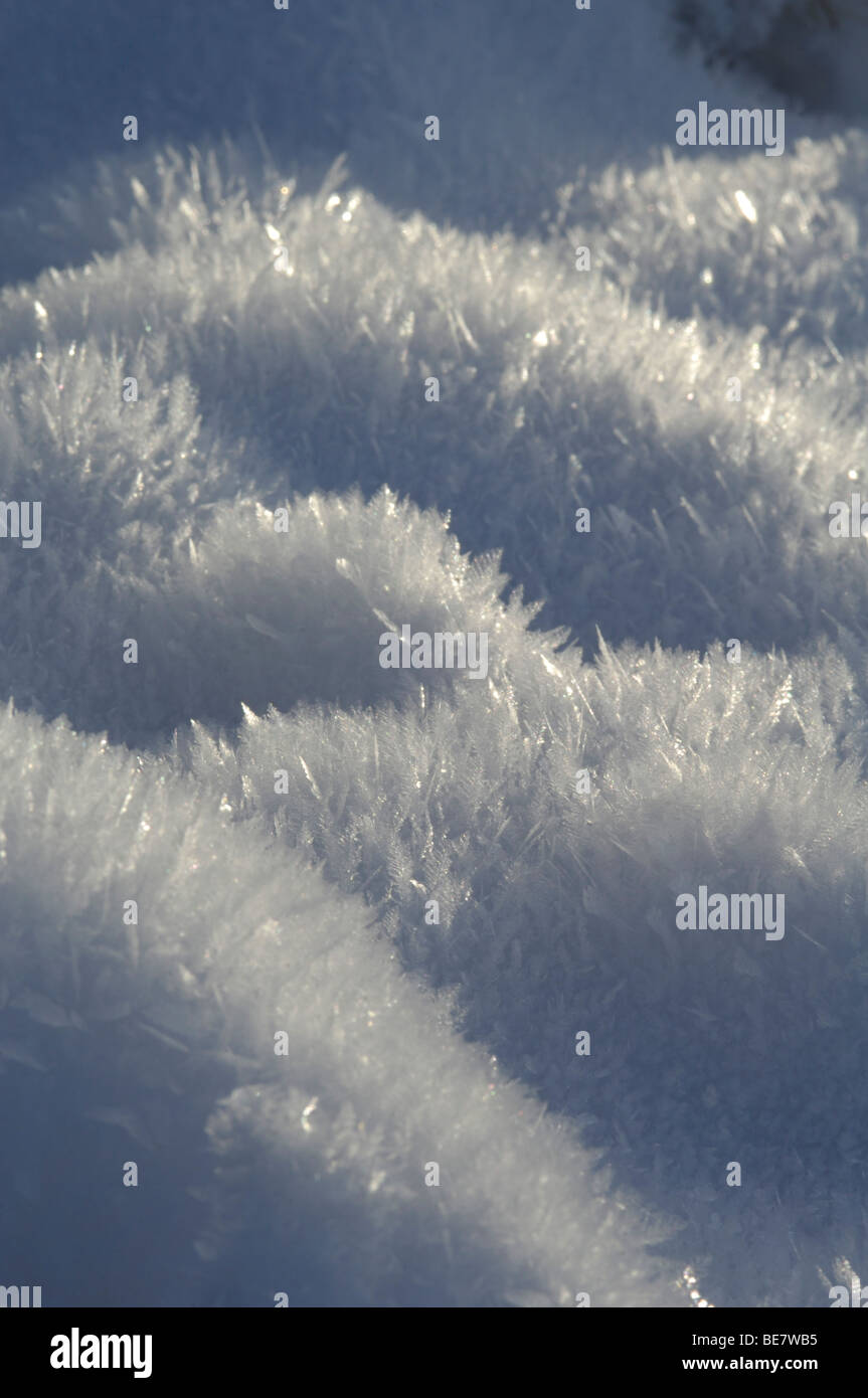 Ice, closeup of crystals Stock Photo
