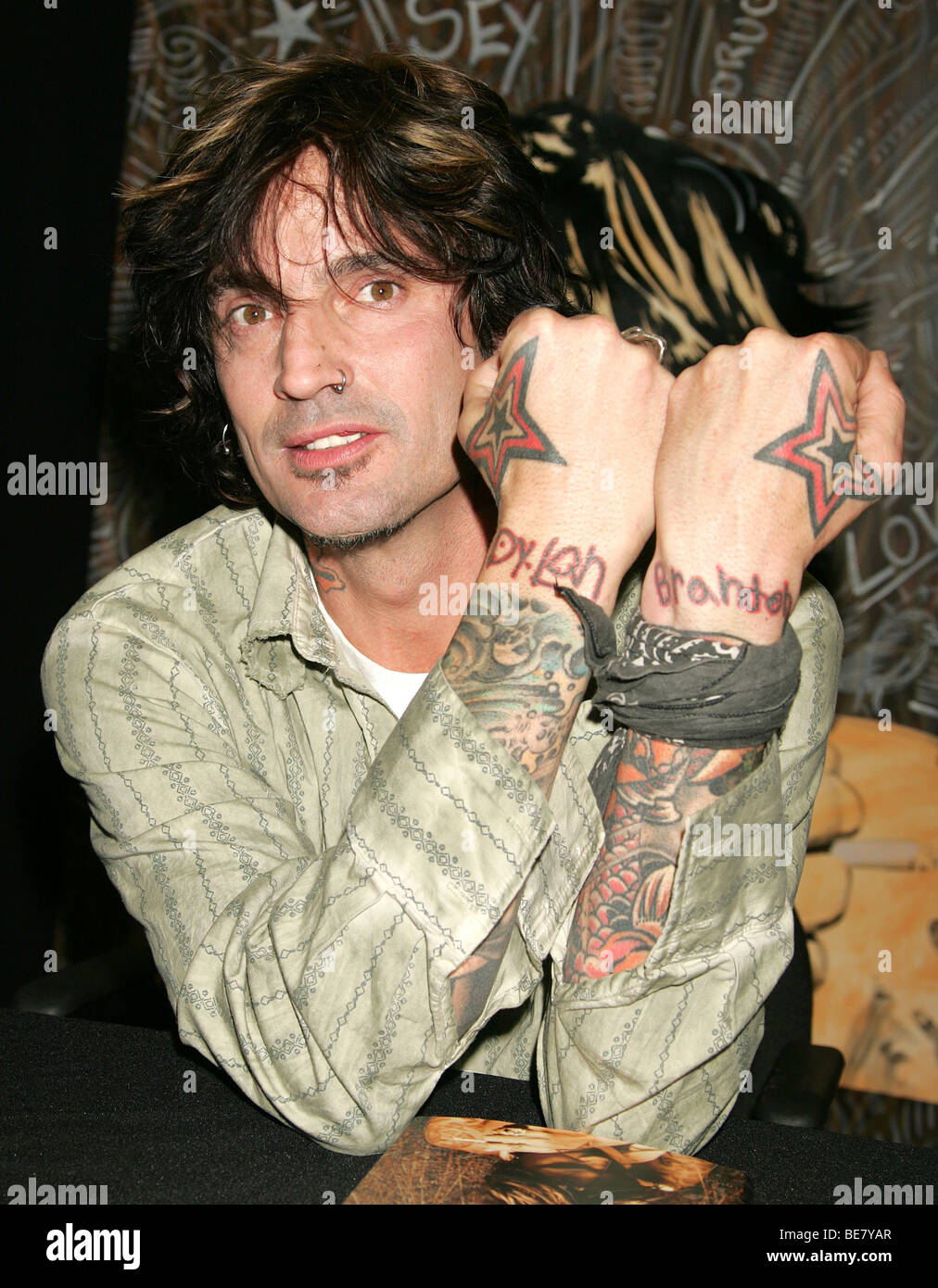 MOTLEY CRUE founder member of US rock group Tommy Lee Stock Photo Alamy