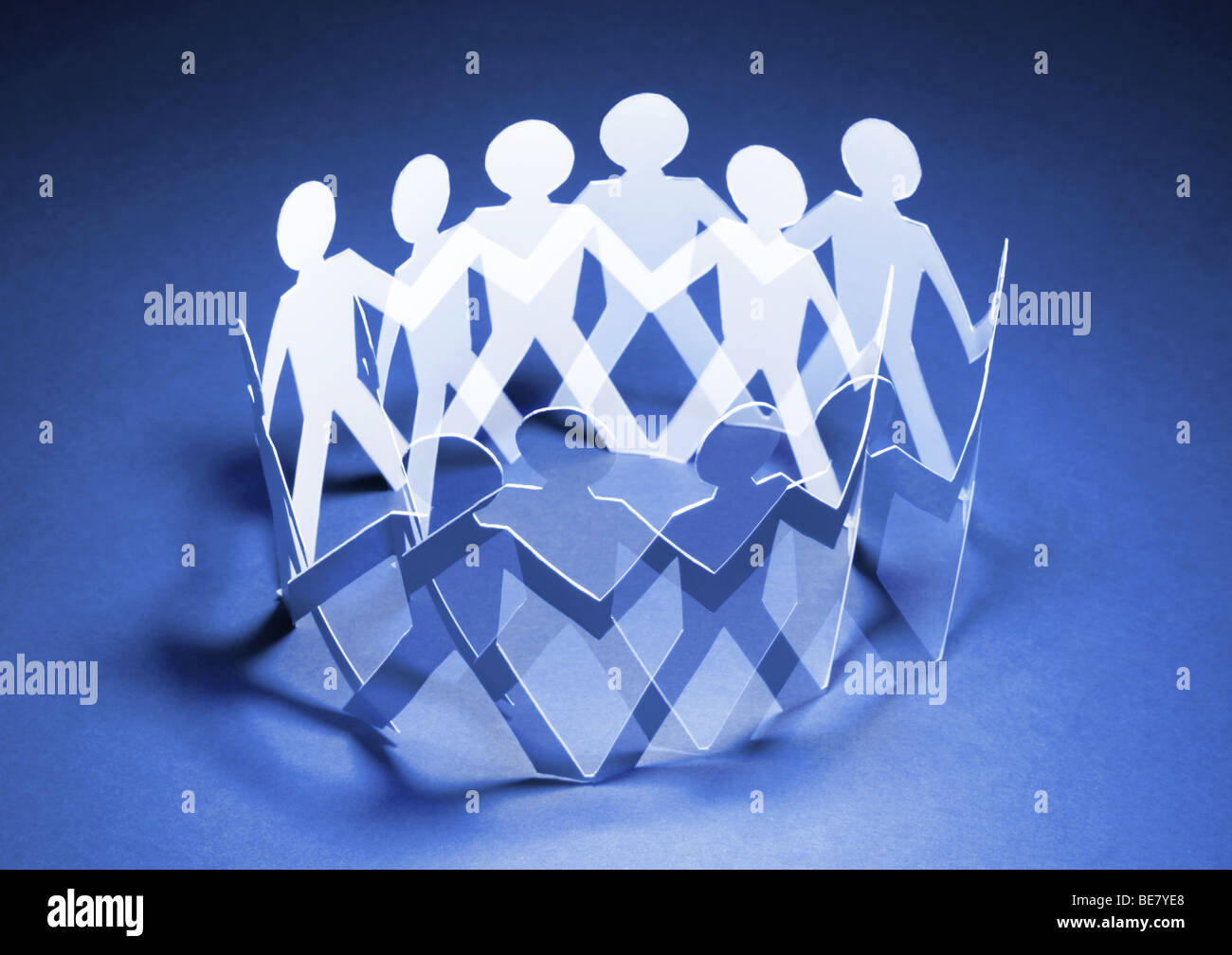 Paper Chain Dolls Stock Photo Alamy