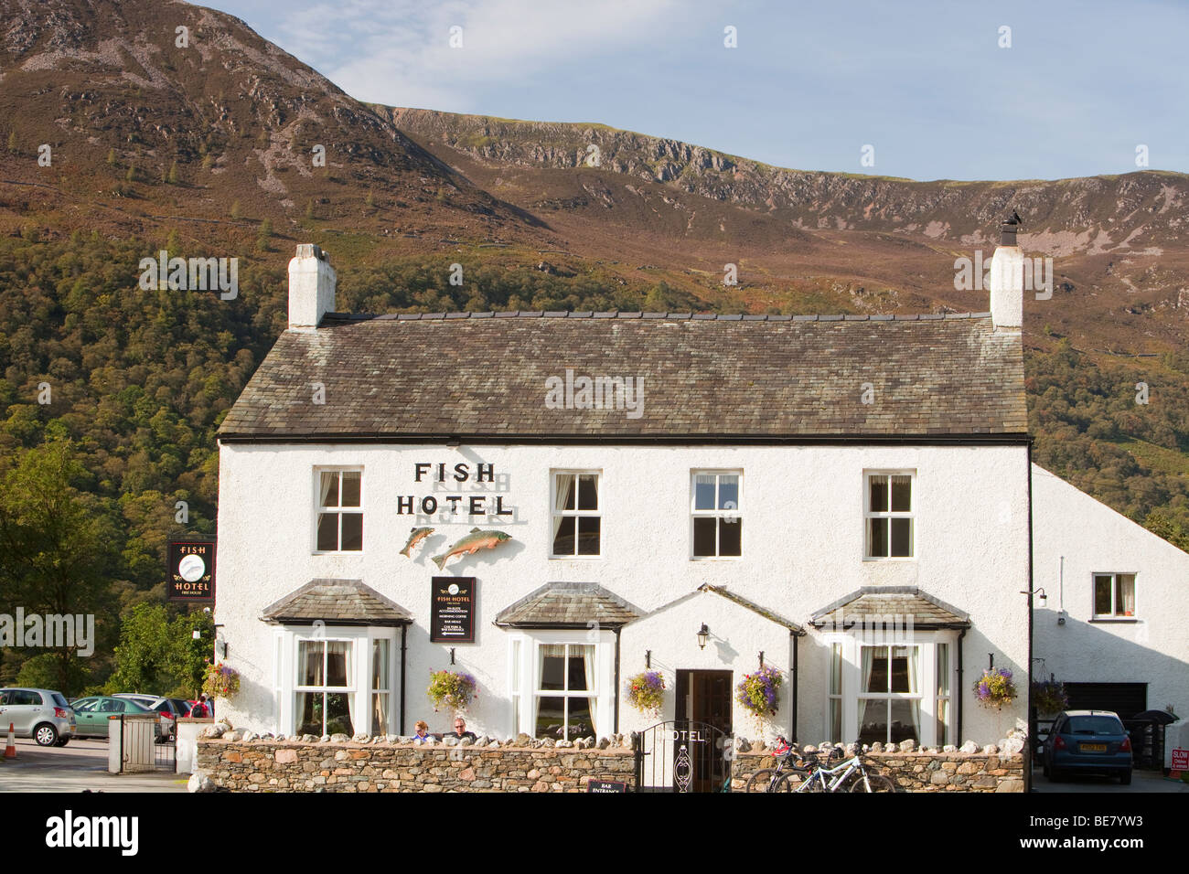 The Fish Hotel in Buttermere in the Lake District, UK Stock Photo - Alamy