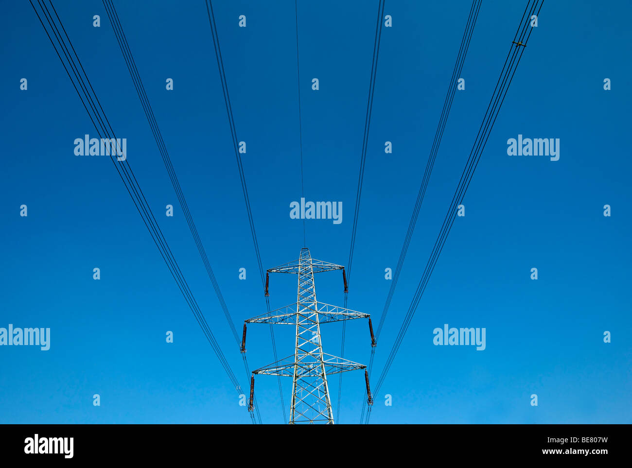 Electricity Pylons in the English countryside Stock Photo - Alamy