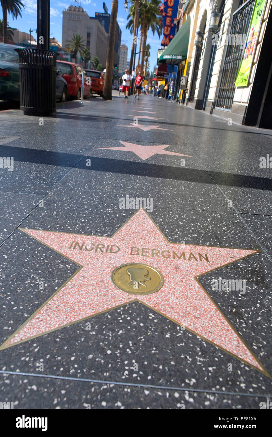 Ingrid Bergman star, Walk of Fame, Hollywood Boulevard ...