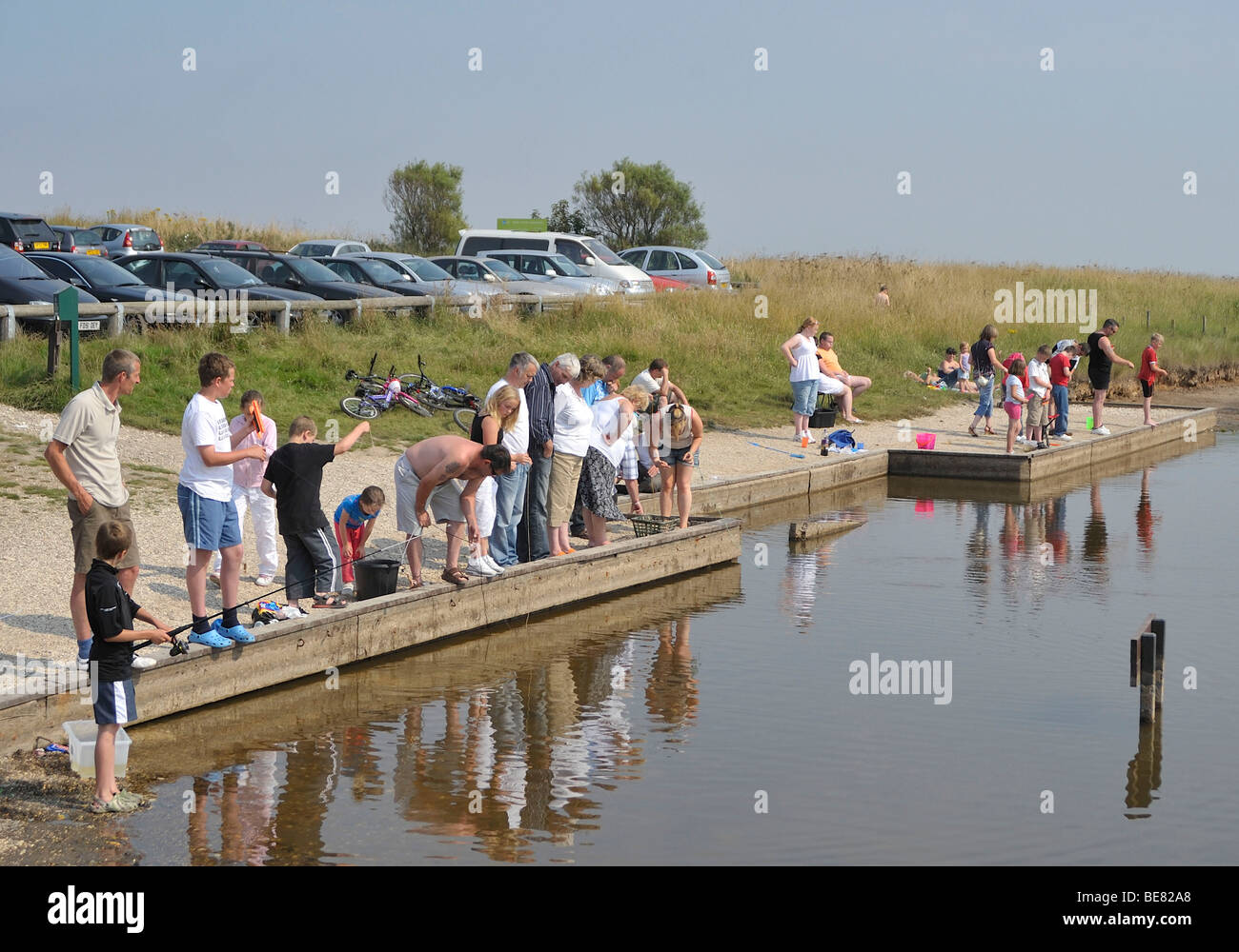 Family holidaymakers, mums, dads, kids. Here at the Humberston Fitties