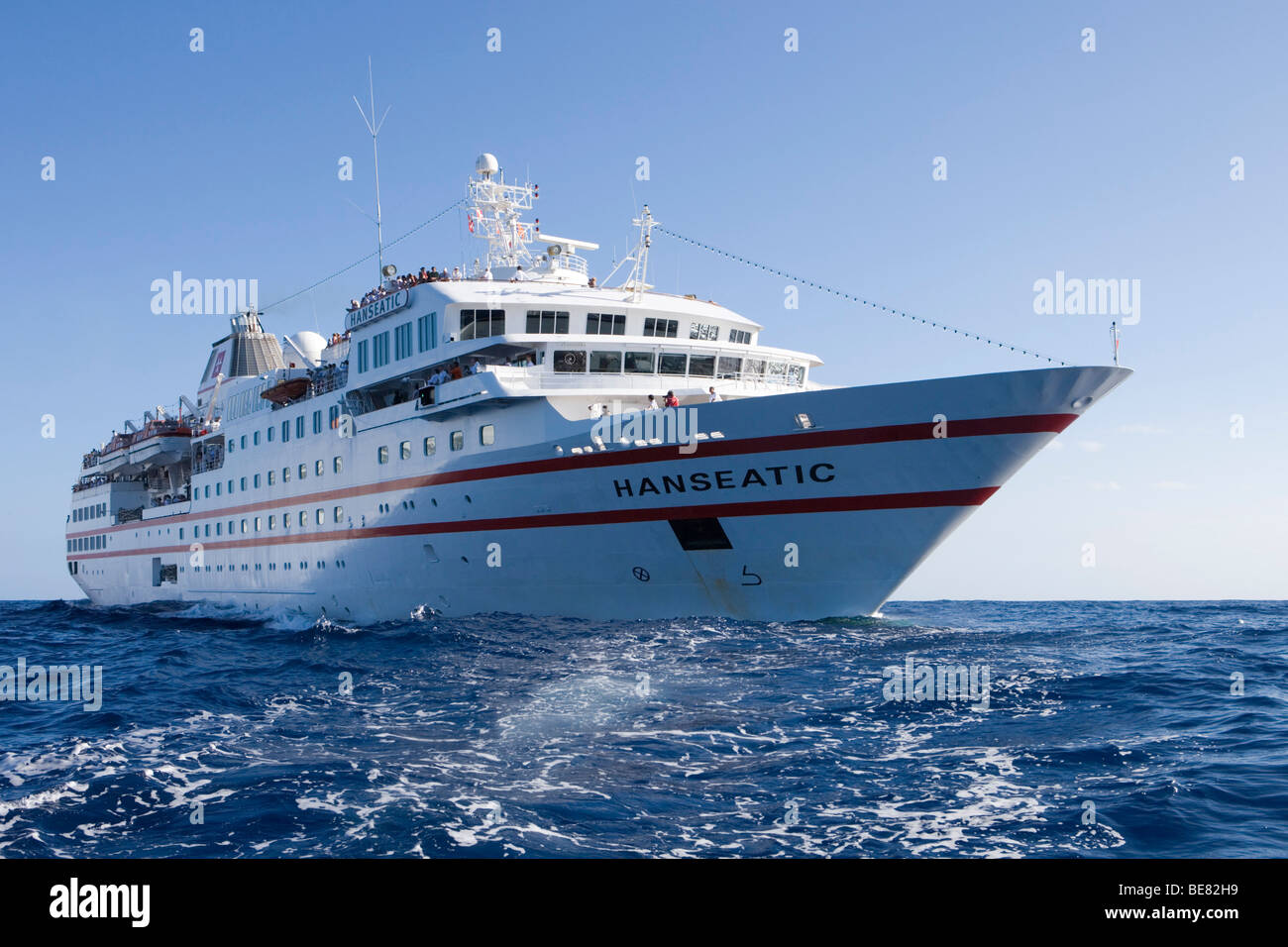 Cruiseship MS Hanseatic, Near Mozambique, Africa, Indian Ocean Stock Photo