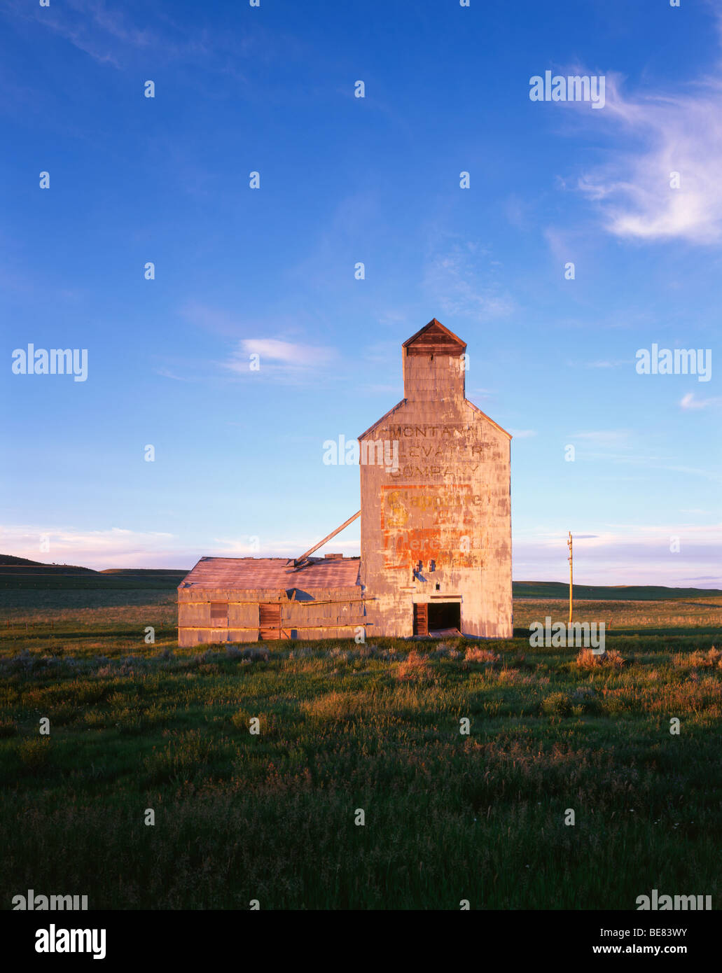 Abandoned Granary Montana USA, by Gary A Nelson/Dembinsky Photo Assoc Stock Photo