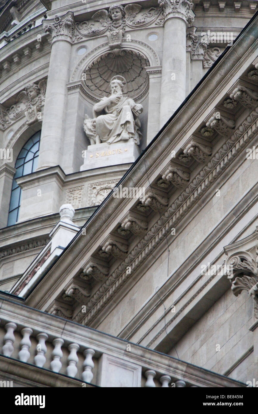 A close up of the dome of St Stephens Basilica in Budapest Stock Photo