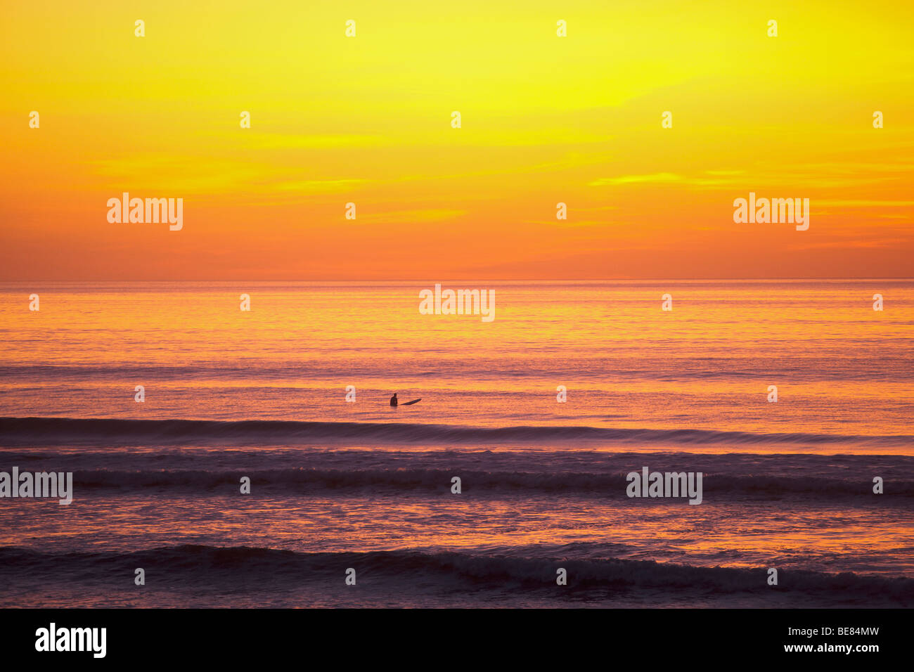 the surf beach at Strandhill, sligo at sunset Stock Photo Alamy