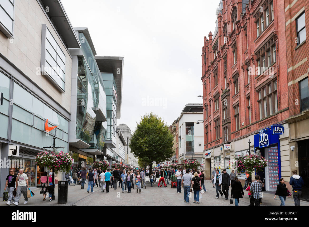 Major shops and department stores on Market Street near the Arndale