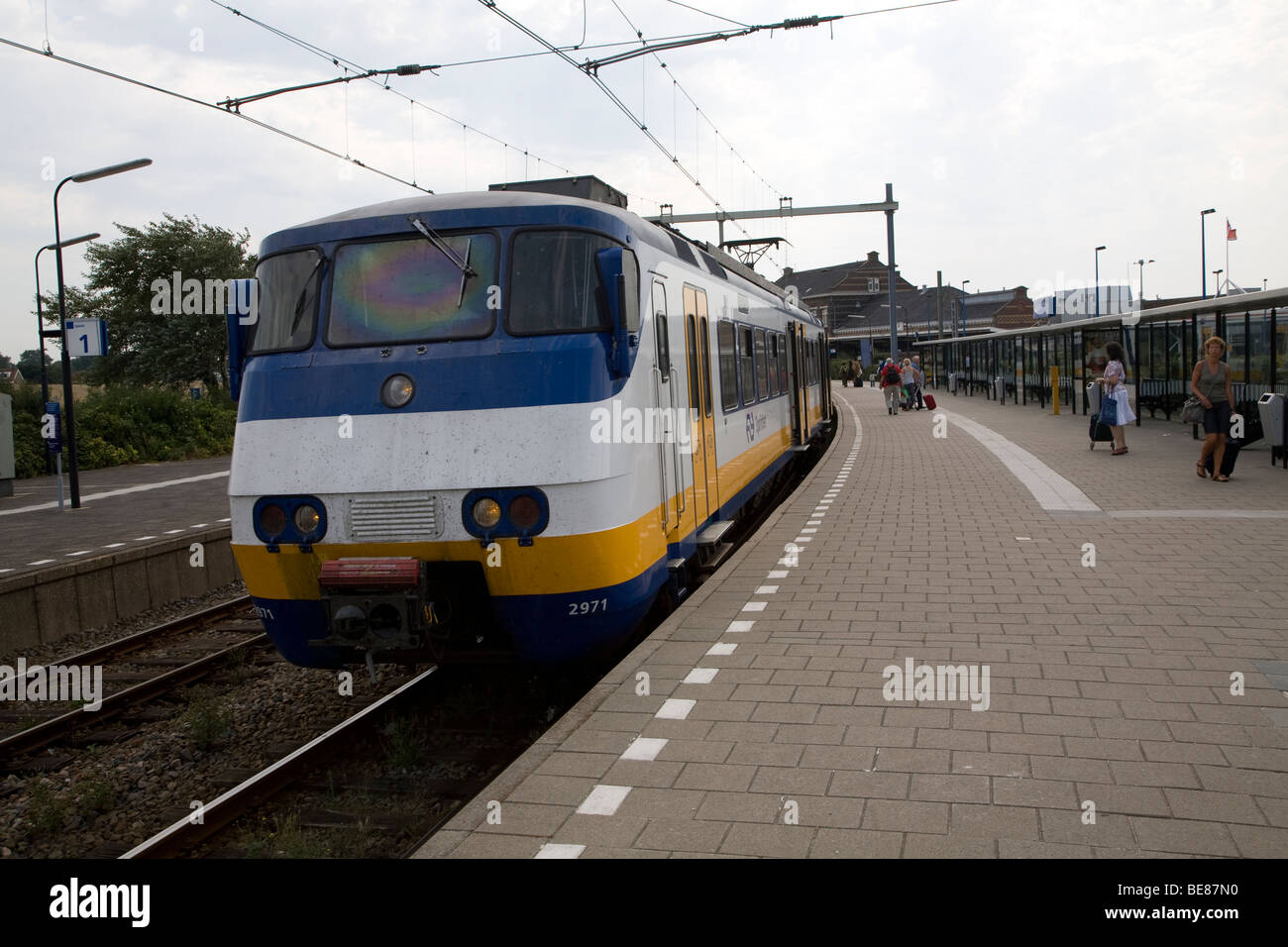 Train at Hook of Holland station, Holland Stock Photo Alamy