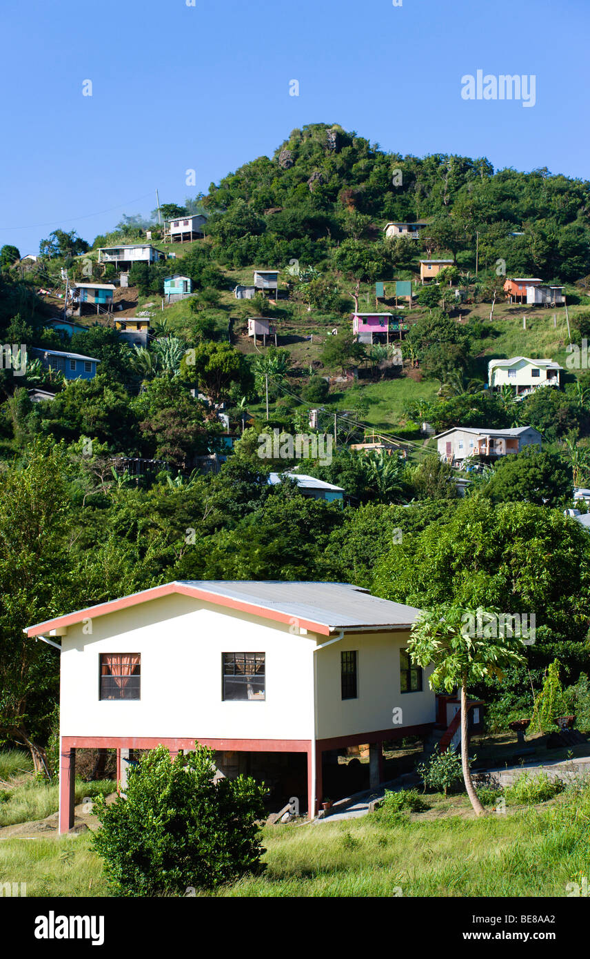 WEST INDIES Caribbean Grenadines Grenada St Parish Stilt houses