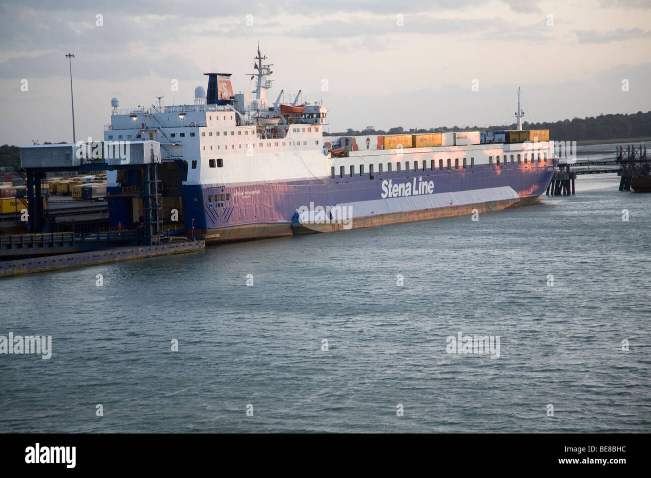 Stena Line, Stena Transfer freight ferry, Harwich International port ...