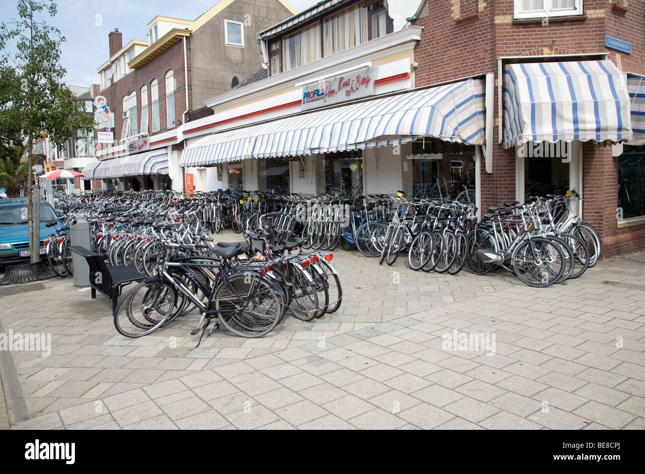 Bicycle shop, Hook of Holland, Holland Stock Photo Alamy
