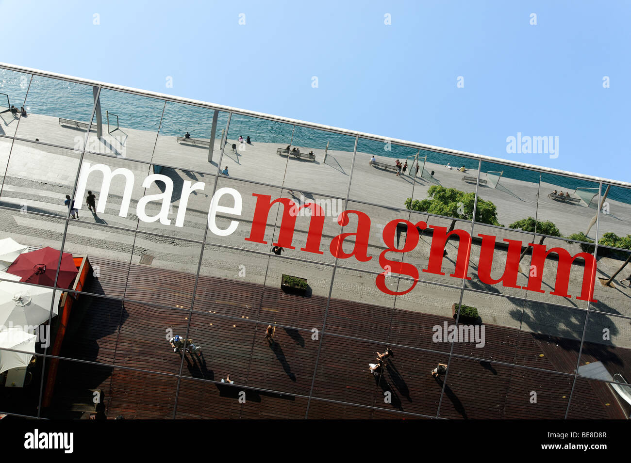 Maremagnum department store sign. Barcelona. Spain Stock Photo
