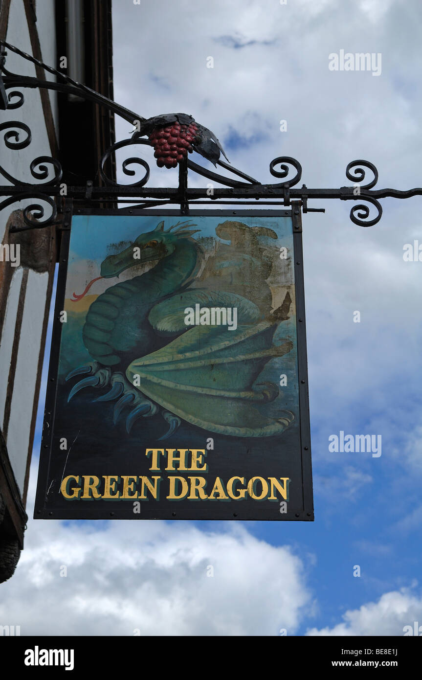 Inn Sign The Green Dragon Pub Broadgate Lincoln - 