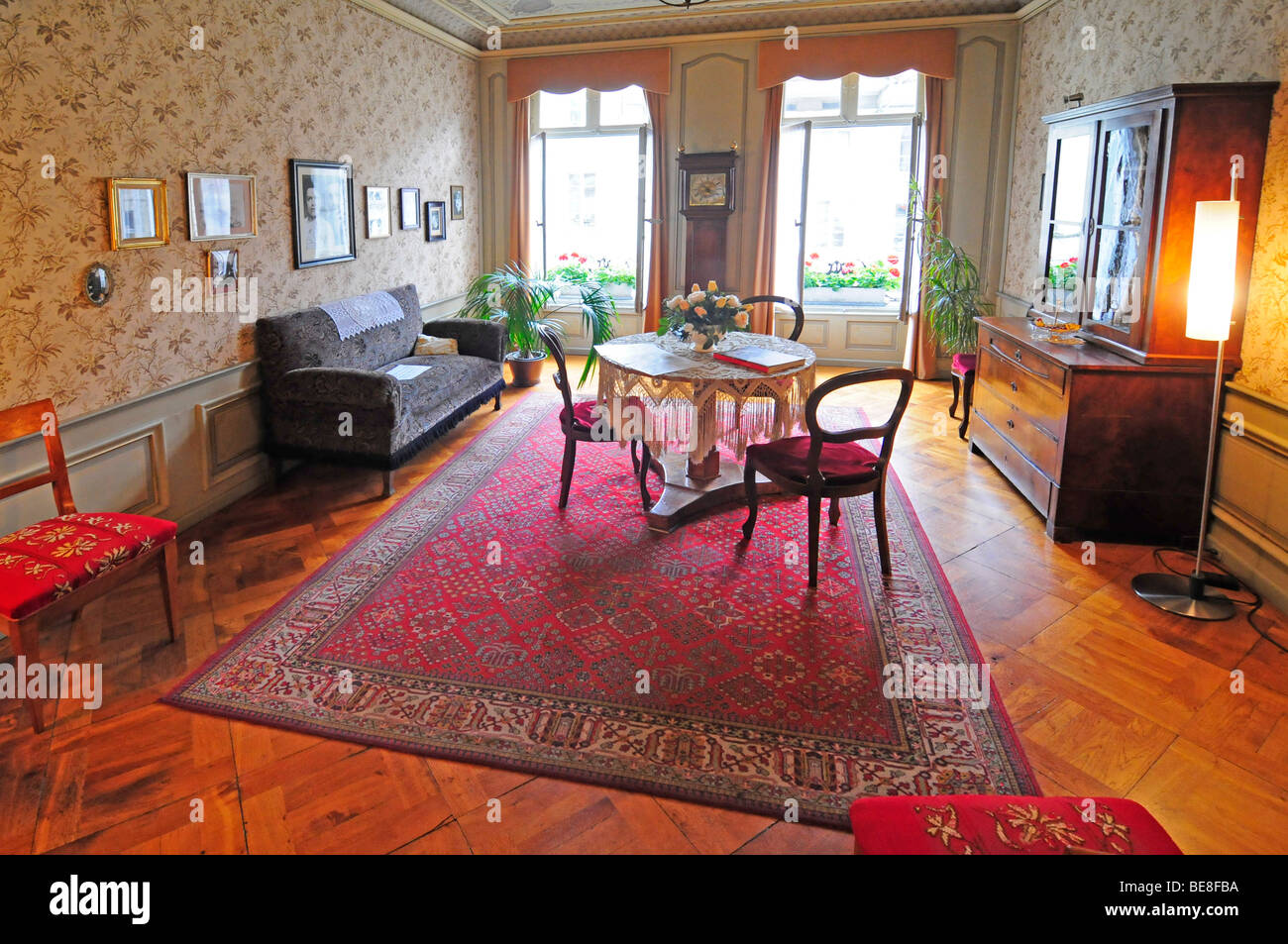 Interior of the Einstein house in Bern, Switzerland, where the famous