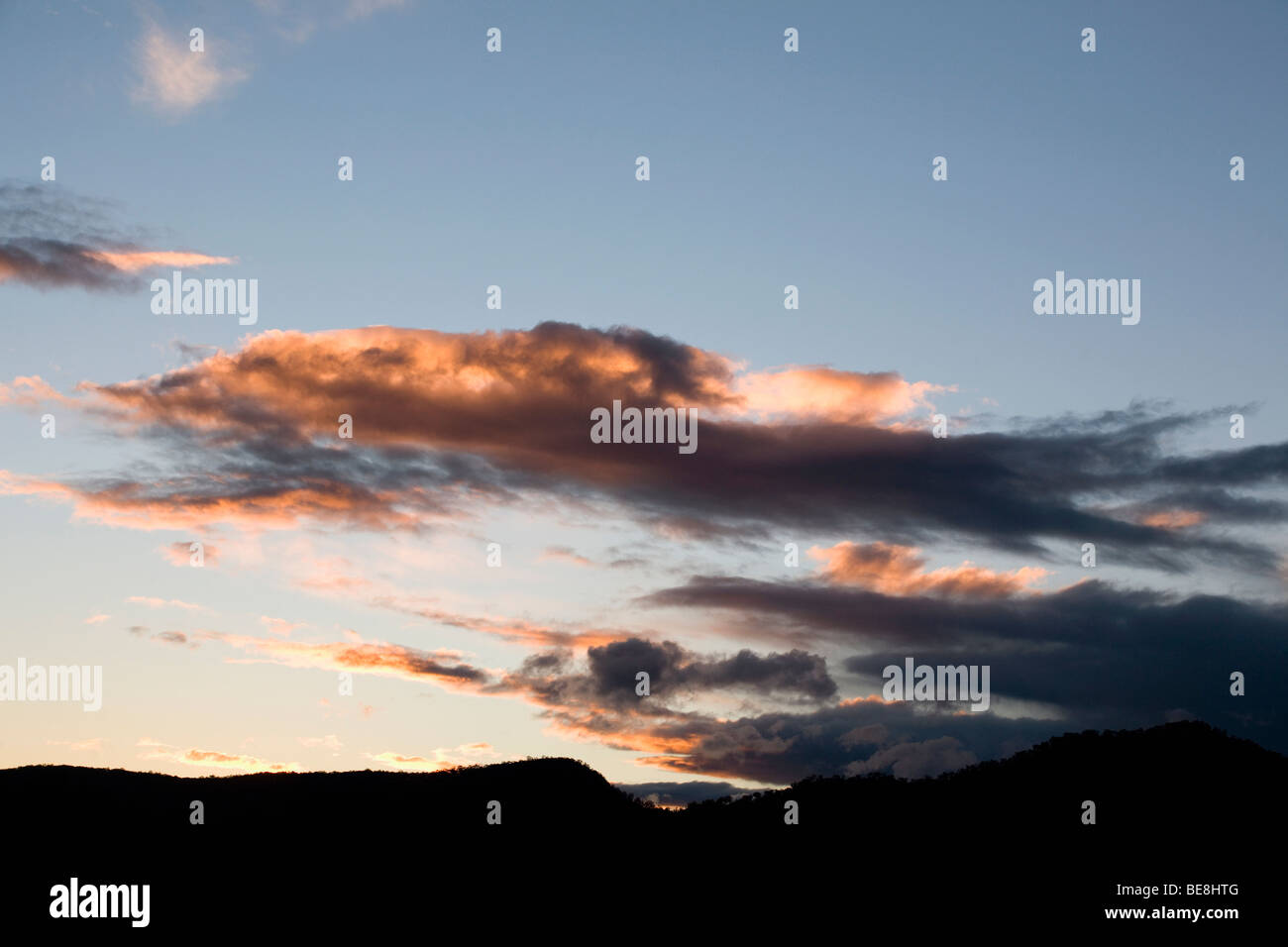 Stratocumulus Clouds Hunter Valley New South Wales Australia Stock Photo
