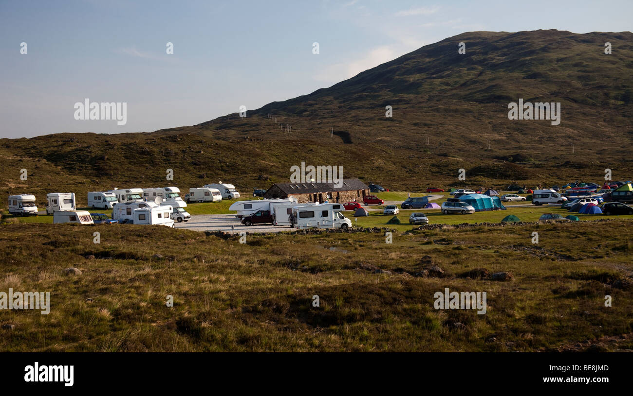 Skye campsite Scotland, UK, Europe Stock Photo