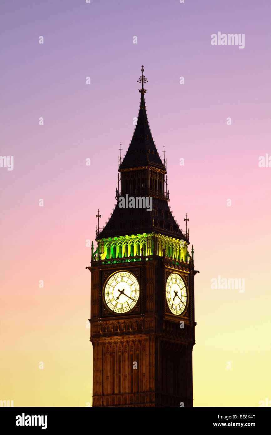 Big Ben shot at night Stock Photo