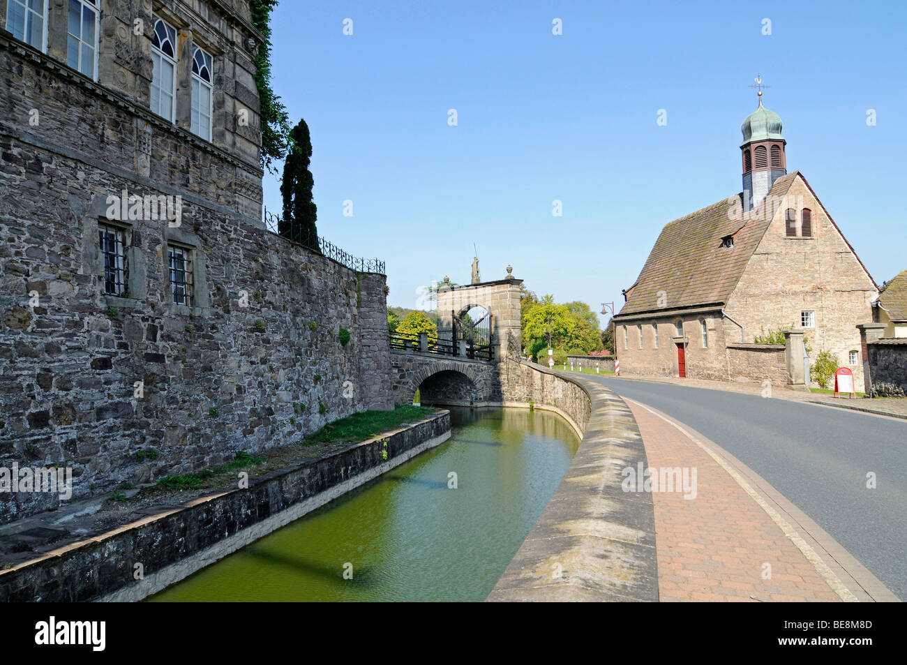 Chapel, Haemelschenburg Castle, Weser Renaissance, Bad Pyrmont, Hameln, Emmerthal, Lower Saxony, Germany, Europe Stock Photo