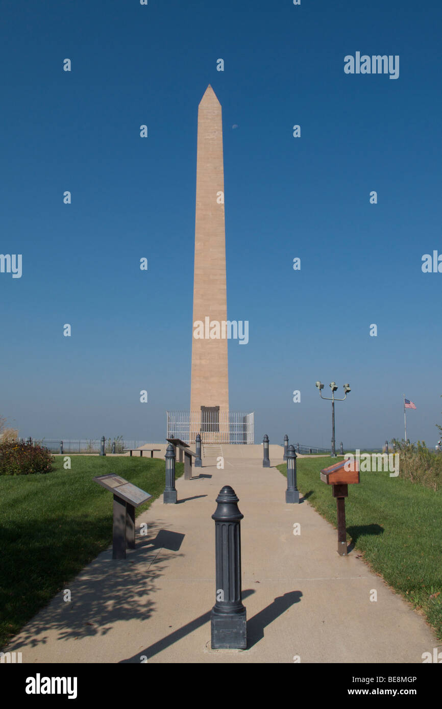 Sergeant Floyd Memorial and grave site near Sioux City, Iowa Stock