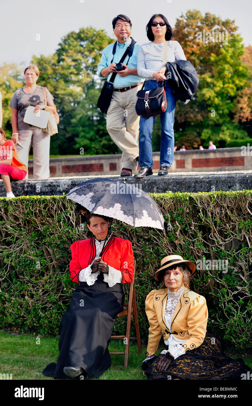Paris, France Tourists Visiting , "Chateau de Breteuil", Women