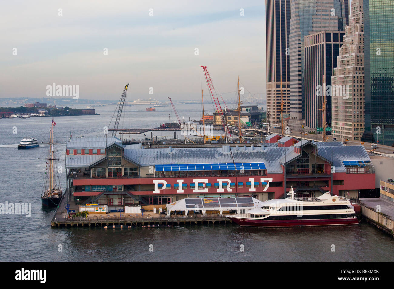 Pier 17 in New York City Stock Photo