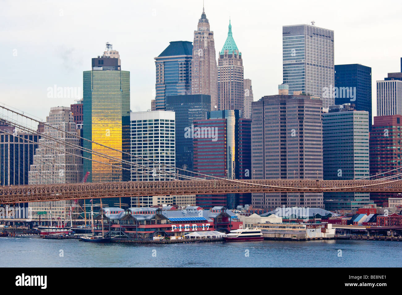 Downtown Manhattan in New York City Stock Photo