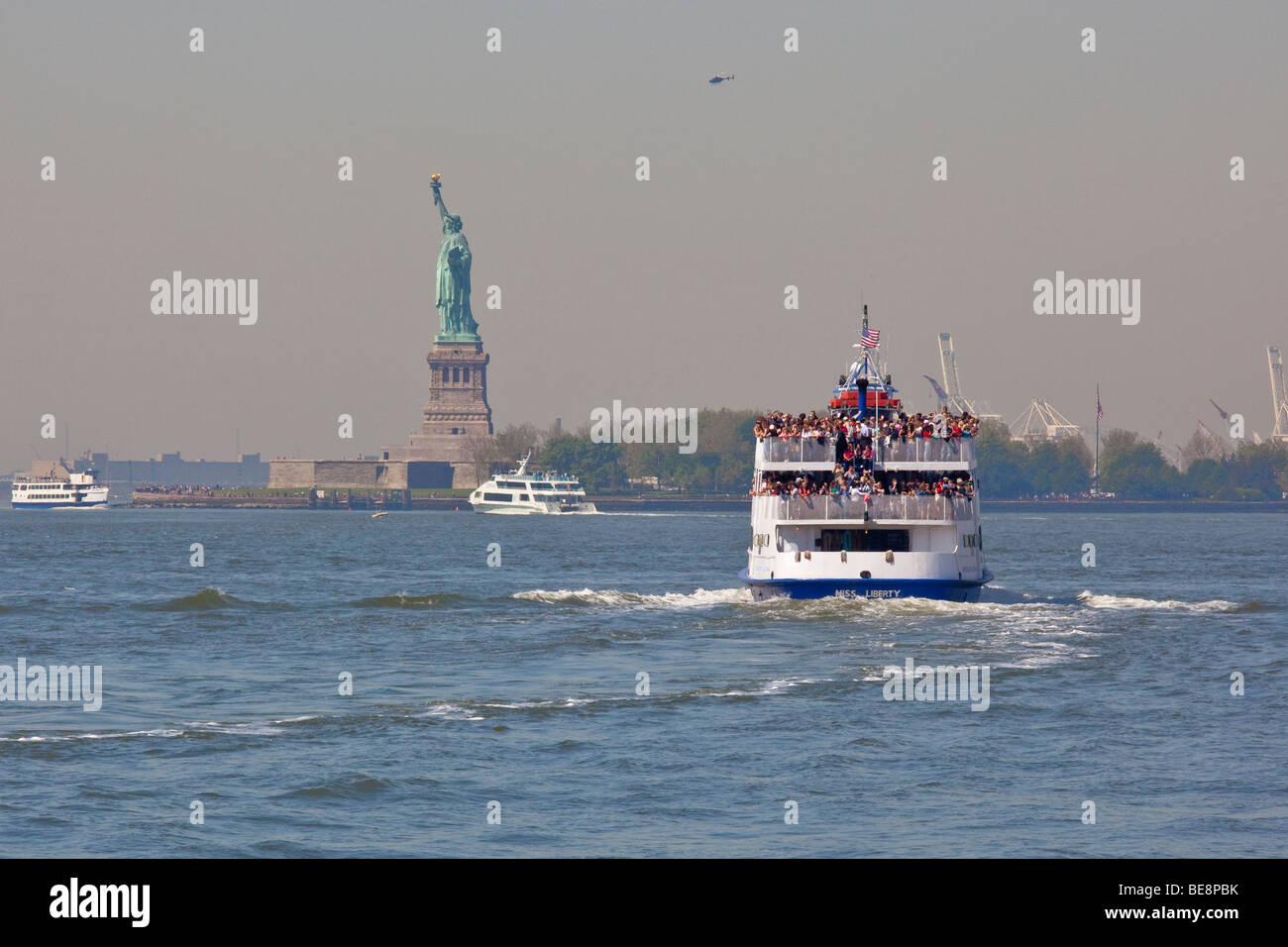 Ferry to the Statue of Liberty Stock Photo Alamy