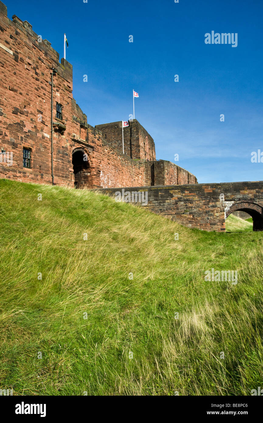 Carlisle Castle, Medieval Fortress, Cumbria, England, UK Stock Photo