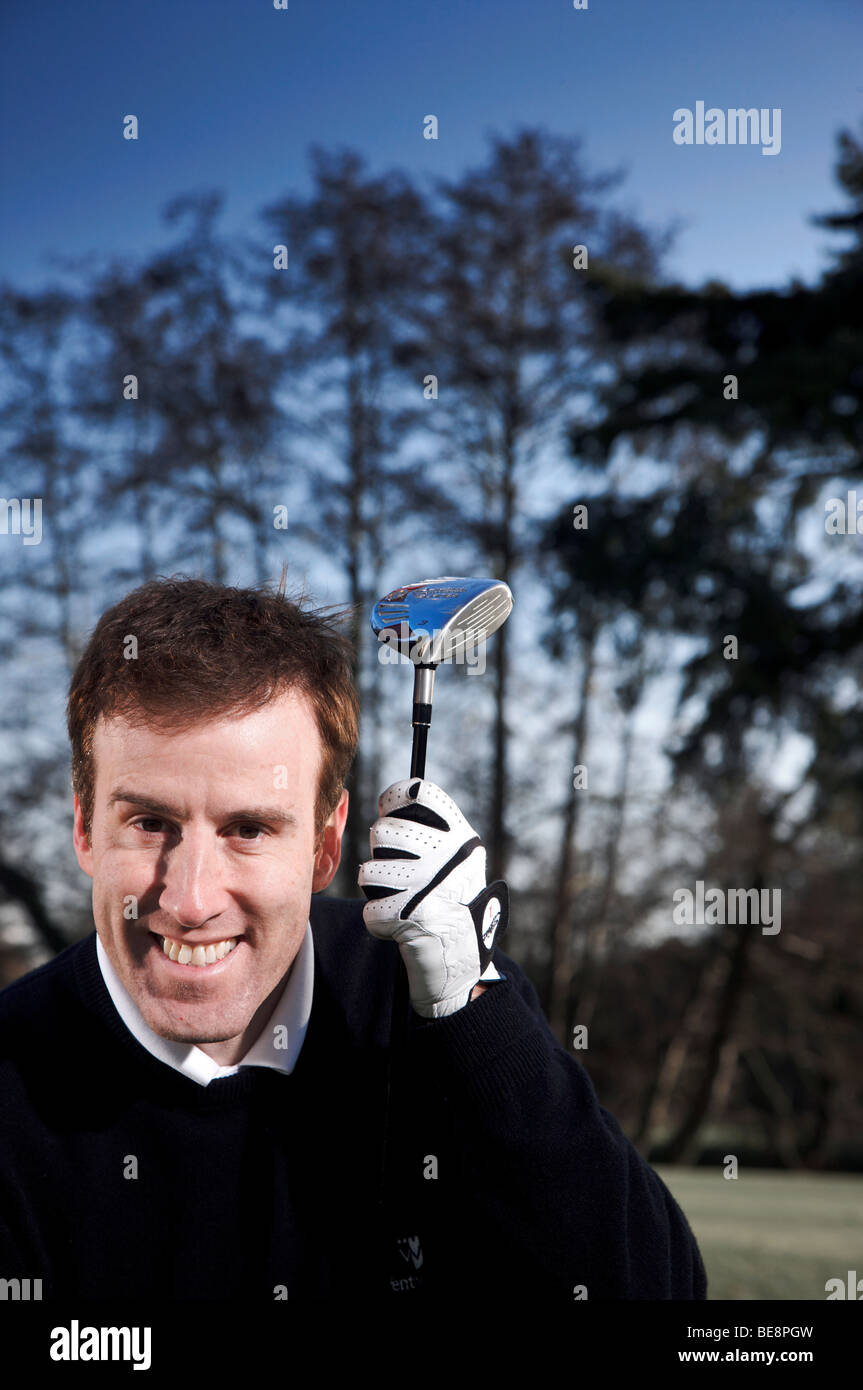 Anton Du Beke at the golf course Stock Photo