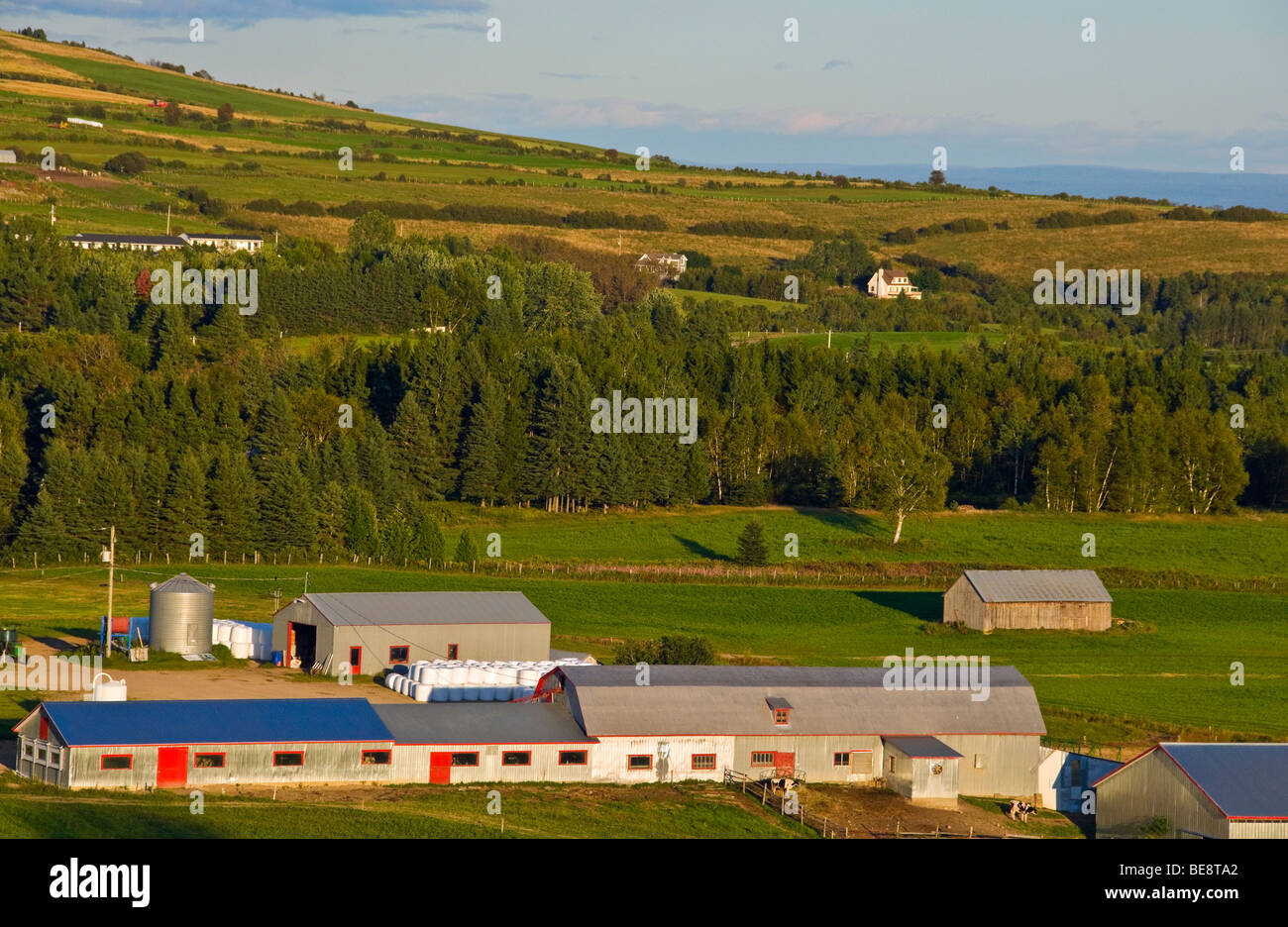 Farm Les Eboulements Charlevoix Quebec Stock Photo Alamy