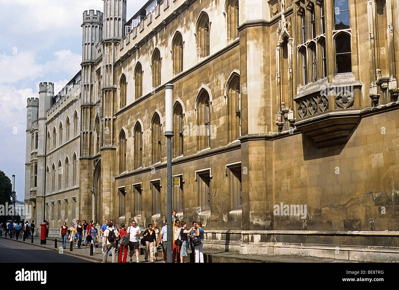 Cambridge, Trumpington Street elevation of new Court of Corpus Christi
