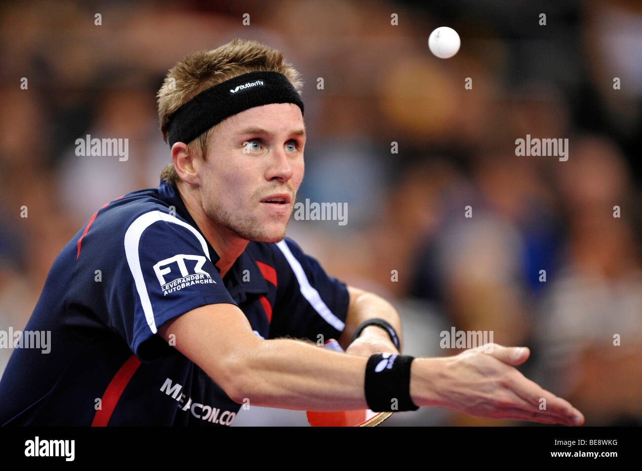 European champion Michael MAZE, Denmark, table tennis EM 2009, Porsche