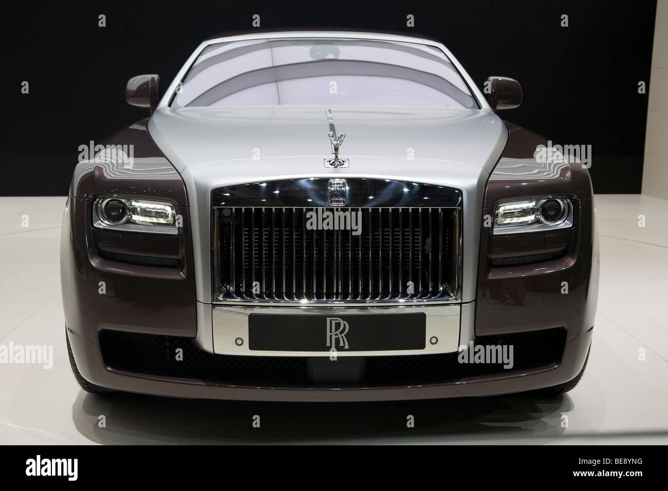 Rolls Royce Ghost premier at a European motor show Stock Photo